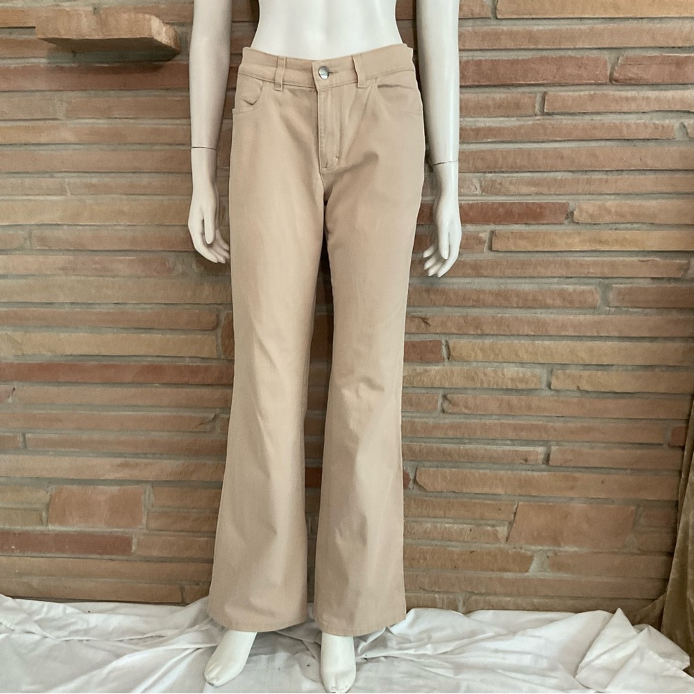 Bogner Light Tan Long Denice Jeans Stretch Cotton 30/31 Inch Waist